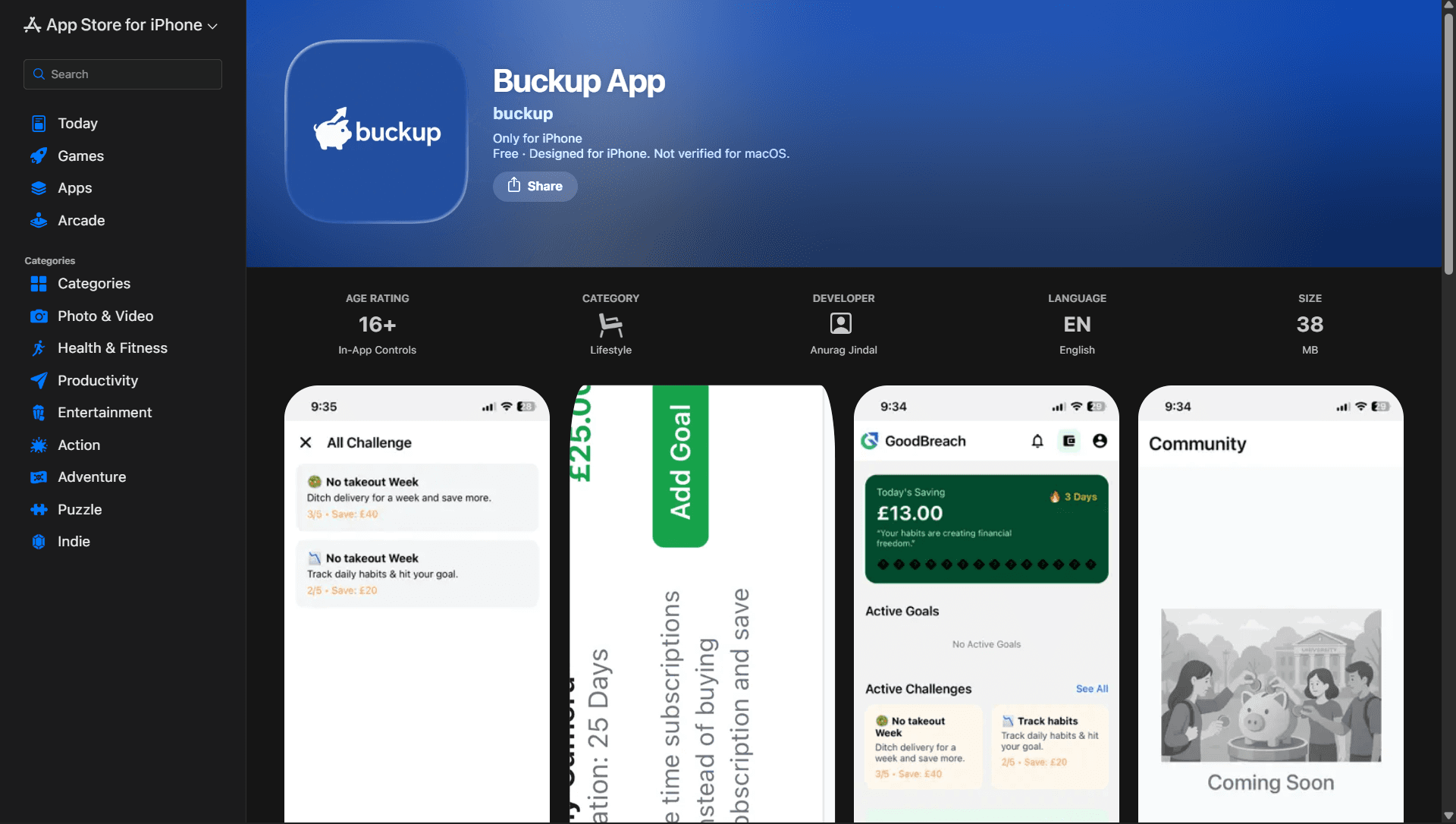 BuckUp App